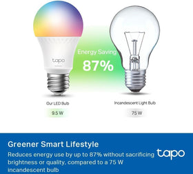 Tapo L535E tunable white from warm to cool for daily routines.