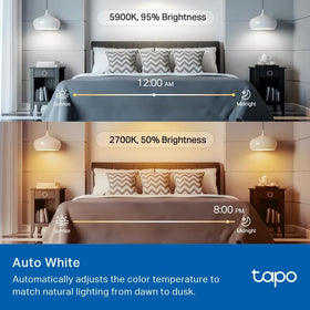 Tapo L535E scheduling and timers automate daily lighting.