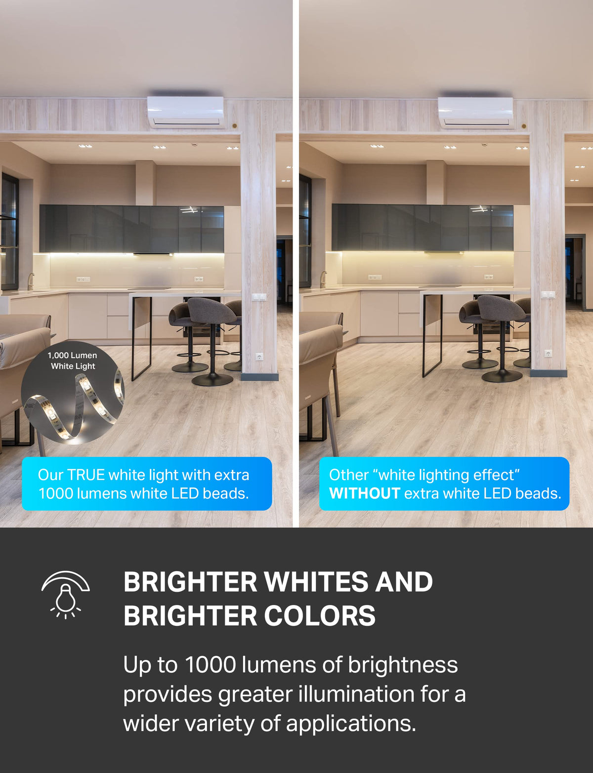Tapo L930-5 features 50 color zones for detailed scene design.