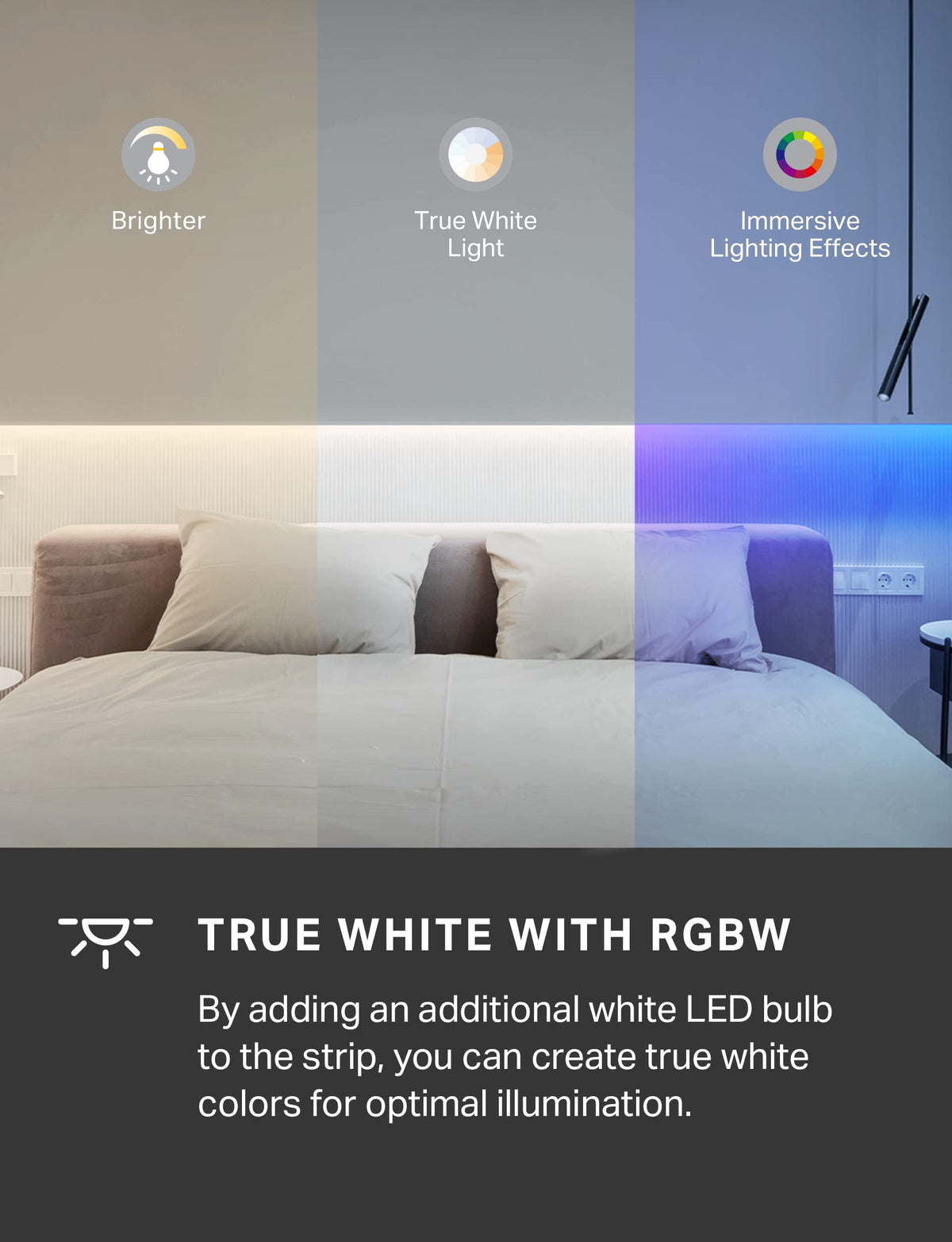 Tapo L930-5 dimmable colors from 1% to 100% brightness.