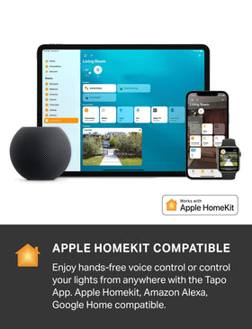 Tapo L930-5 syncs with music for rhythm-responsive ambience.