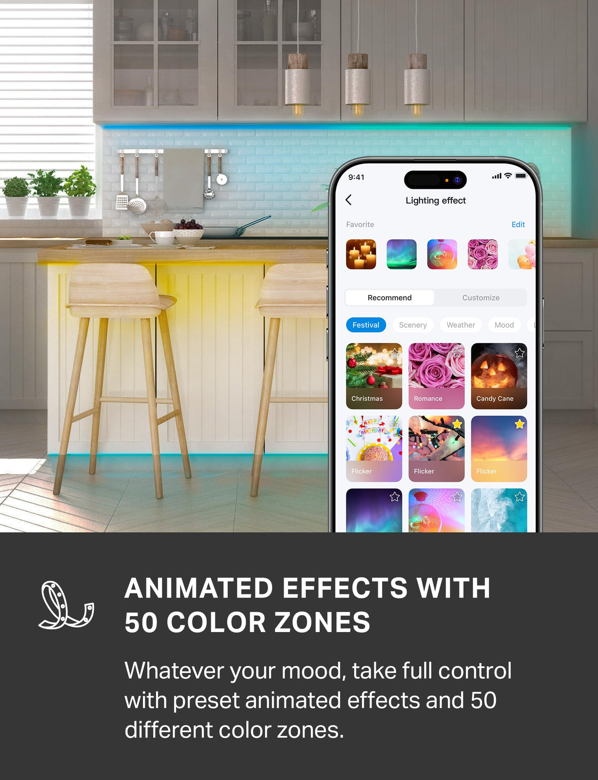 Tapo L930-5 works with HomeKit, Alexa, and Google for easy control.