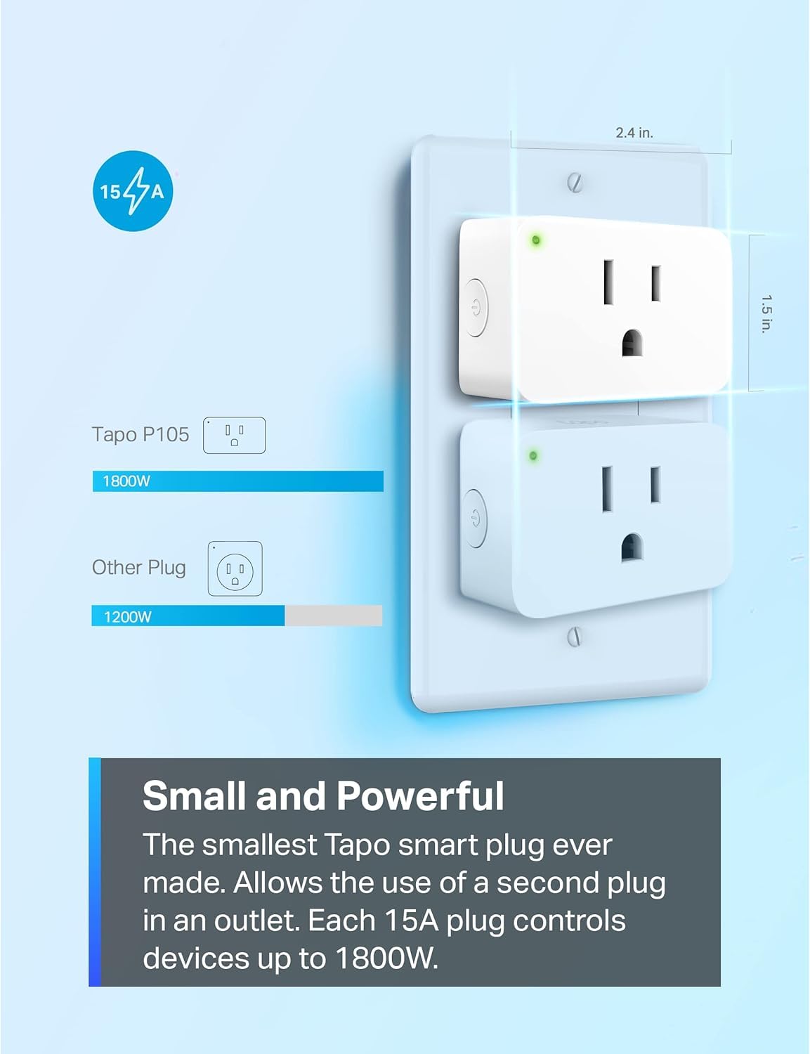 Tapo P105 with Alexa/Google voice control for hands-free operation