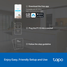 Tapo P115 with Samsung SmartThings integration for broader automation.