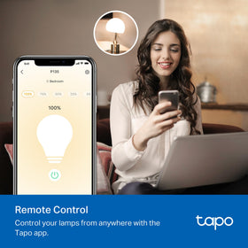 Tapo P135 Kit app and voice control with Apple Home, Alexa, and Google.