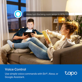 Tapo P135 Kit brightness and fade control for ambient mood.