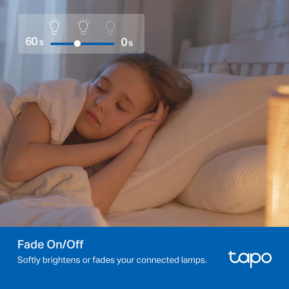 Tapo P135 Kit dual outlets enable two-lamp simultaneous dimming.