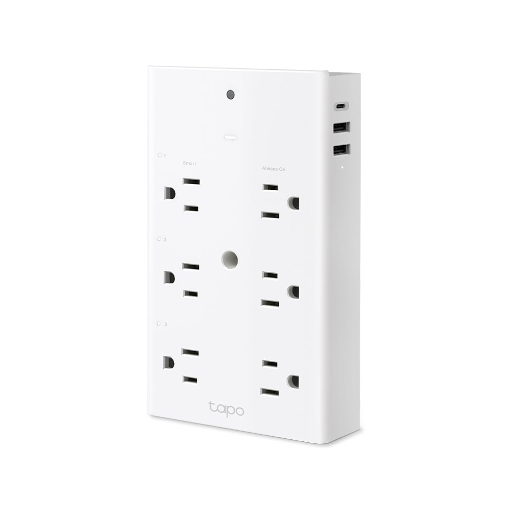 Tapo P306 9-in-1 outlet extender powering multiple devices with centralized control.