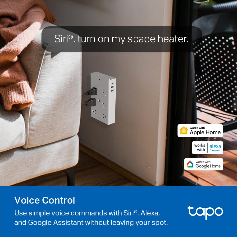 Tapo P306 USB‑C PD port for flexible fast charging.