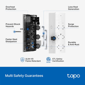 Tapo P306 wall-mount setup provides stable placement.