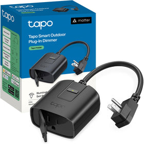 Tapo P430M outdoor dimmer plug in setup view for easy ambience control