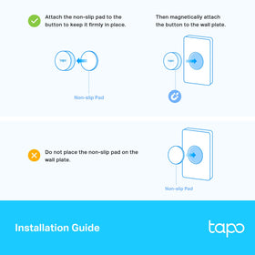 Tapo S200D wall-mounted: convenient access from any room.