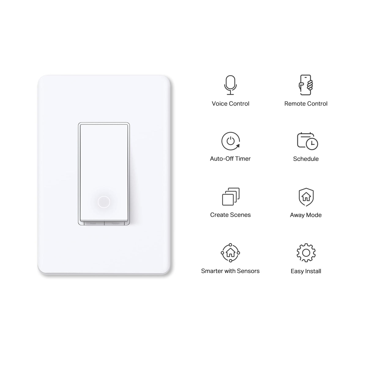 Tapo S500 voice control with Alexa and Google Assistant for hands-free lighting.
