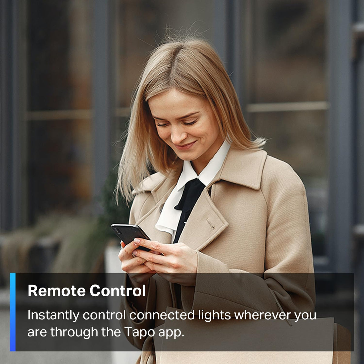 Tapo S505 wall mount with guided app setup for easy installation.