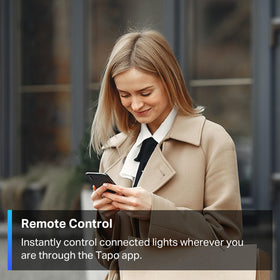 Tapo S505 wall mount with guided app setup for easy installation.