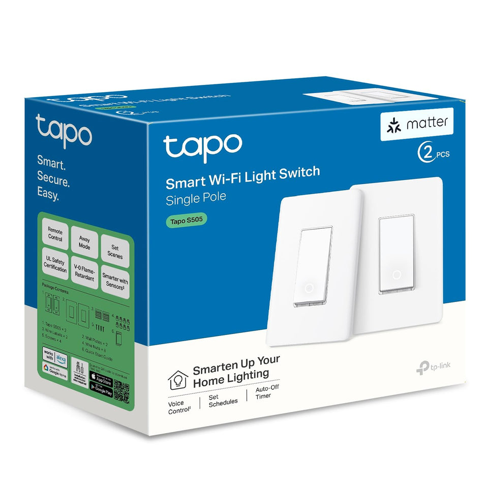 Tapo S505 in-wall switch installation, enabling seamless smart home control.