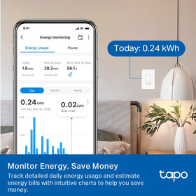 Tapo S515D KIT app remote control enables scheduling and voice commands.