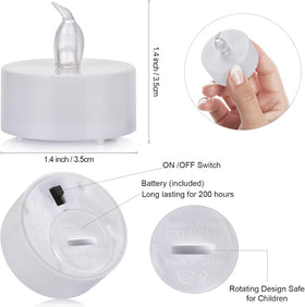 Tappovaly safe wax-free tea light suited for indoor and outdoor use