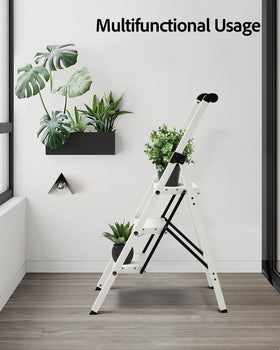 Taranta ladder supports 330 lbs with sturdy aluminum build