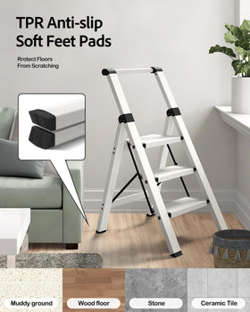 Taranta ladder shown in home office for file cabinet tasks