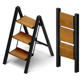 Taranta 3 Step Ladder open dimensions for safe reach on high shelves