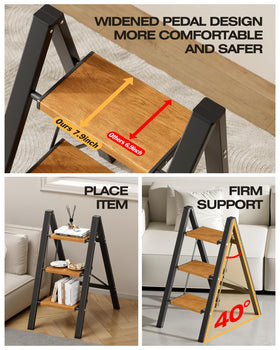 Taranta 3 Step Ladder ultra-light frame for easy transport