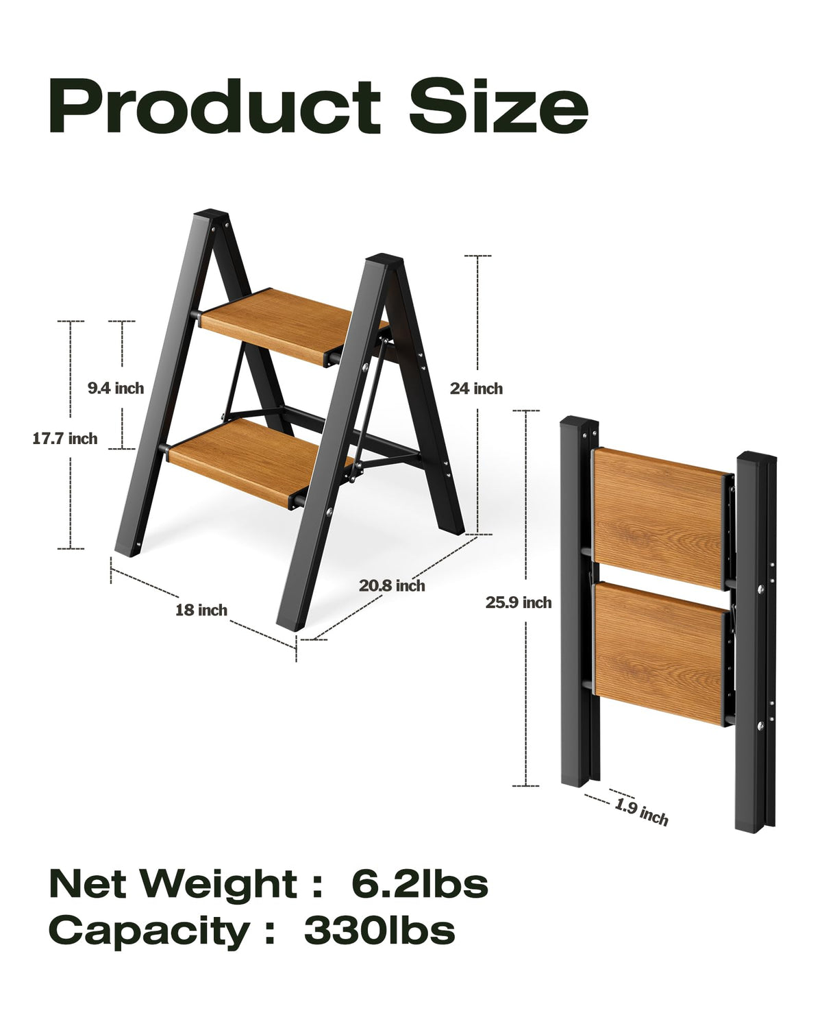 Taranta 330 lb capacity supports a range of household chores.