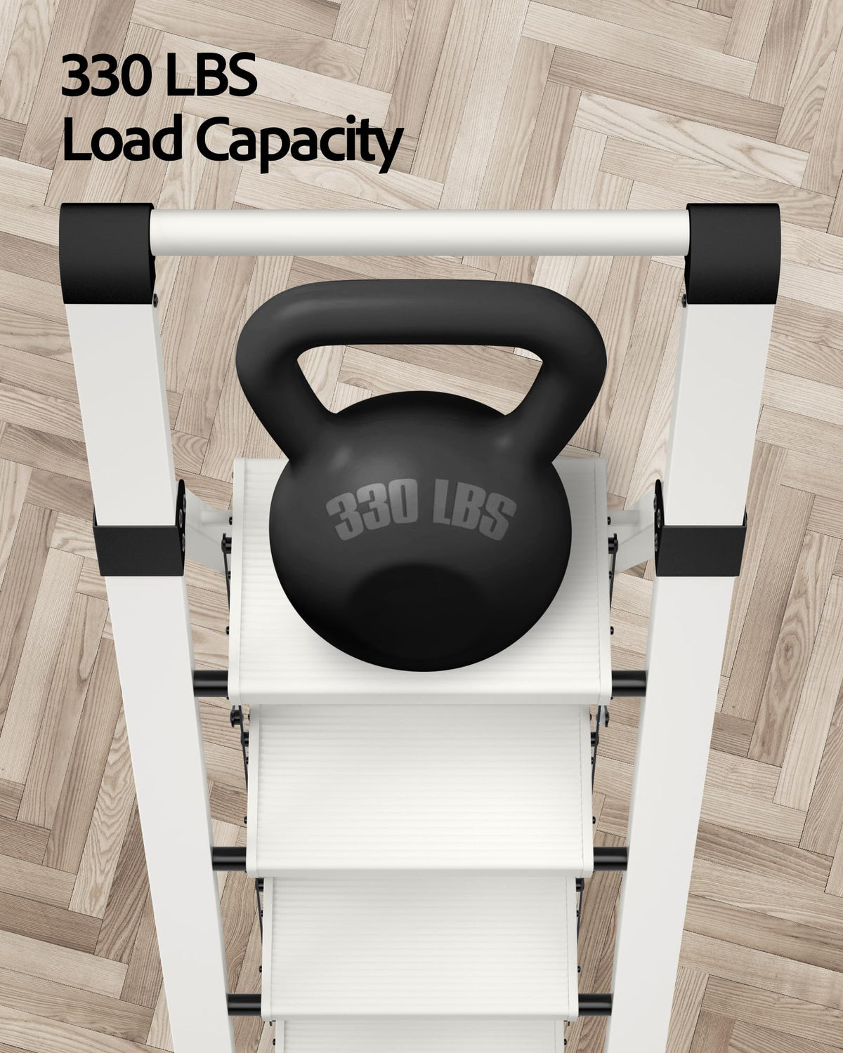 Taranta 4 Step Ladder handgrip provides secure support during climbs