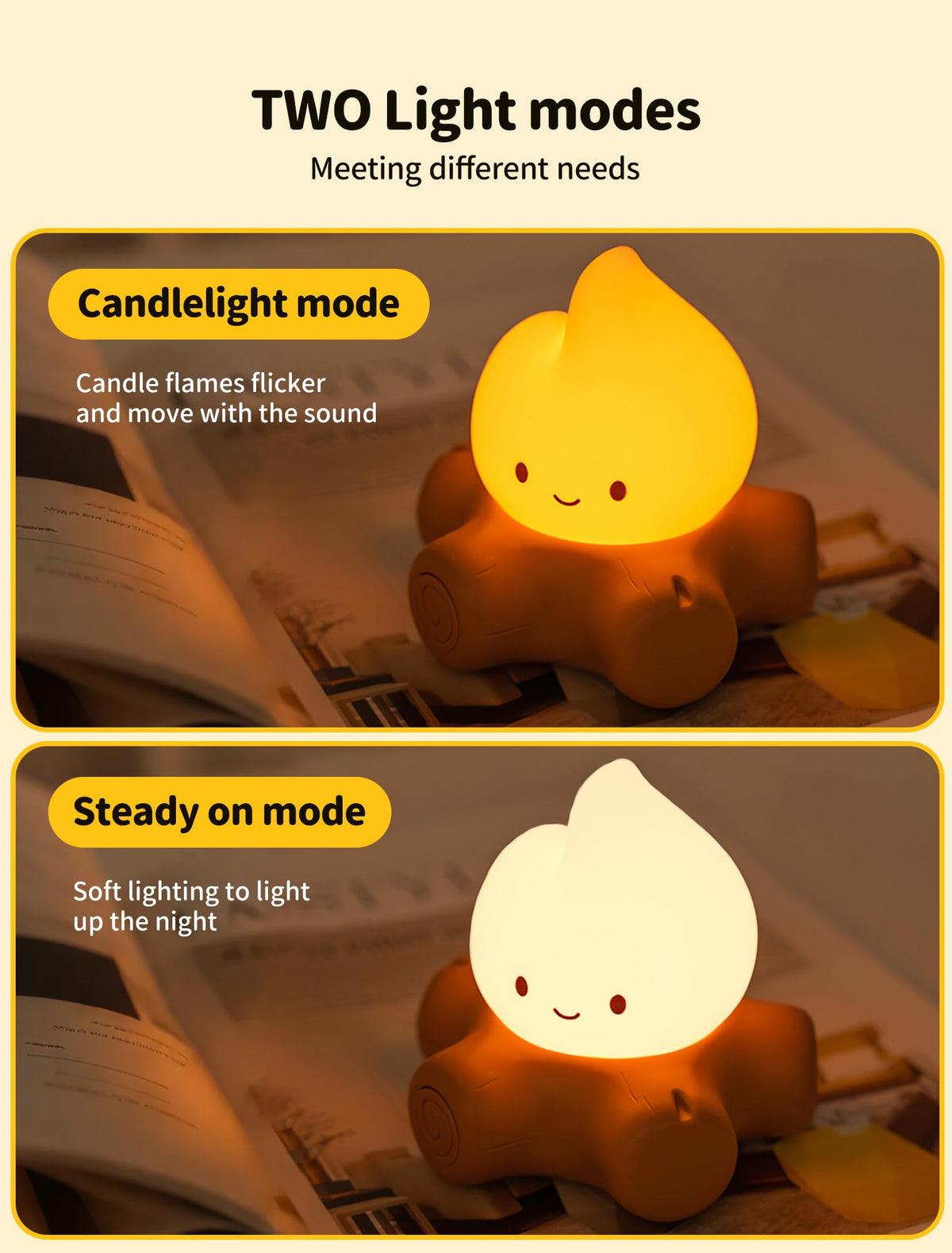 Tarinks Flickering flame night light suited for parties and dinners.
