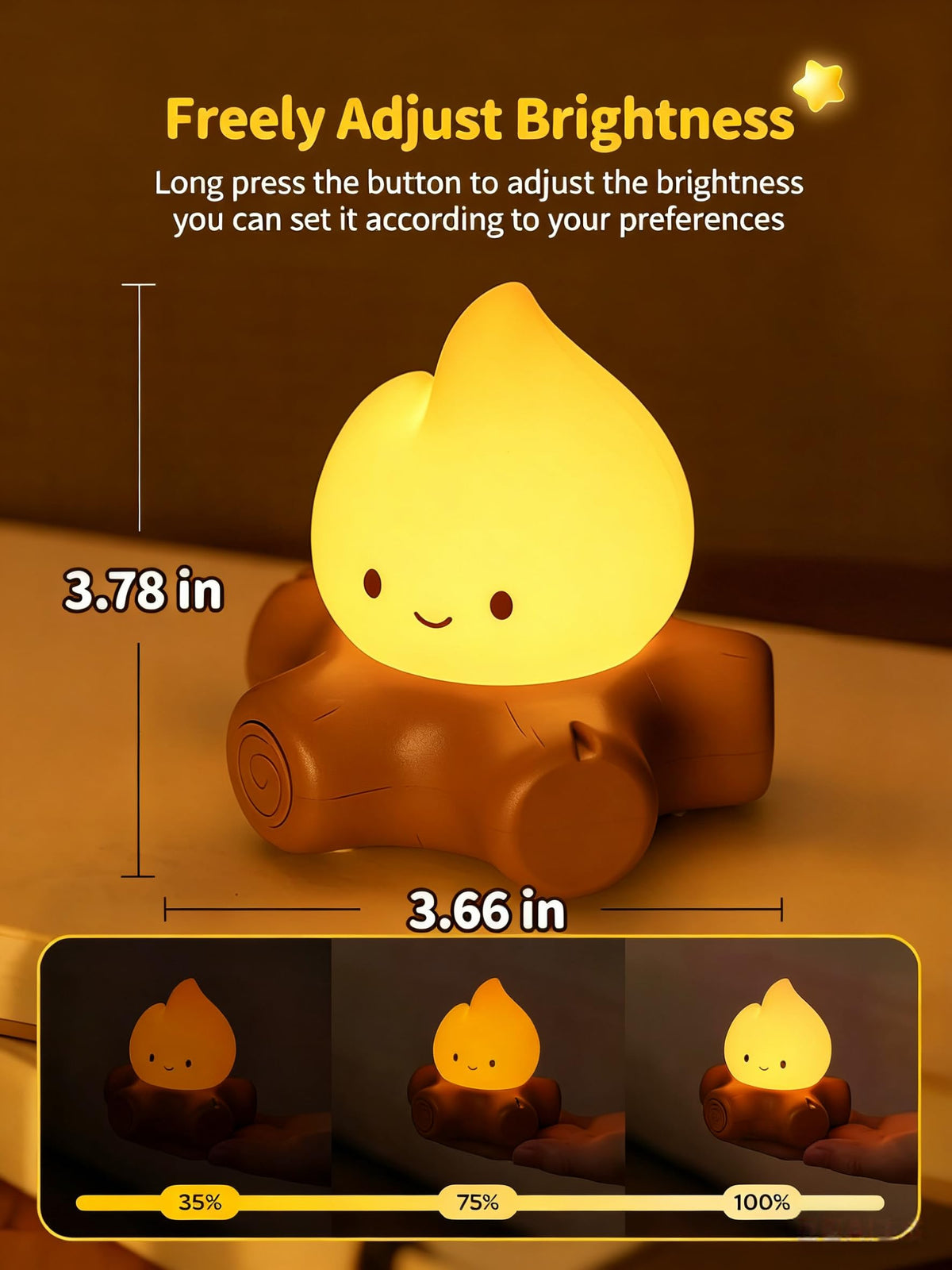 Tarinks Portable flameless candle for travel-friendly mood lighting.