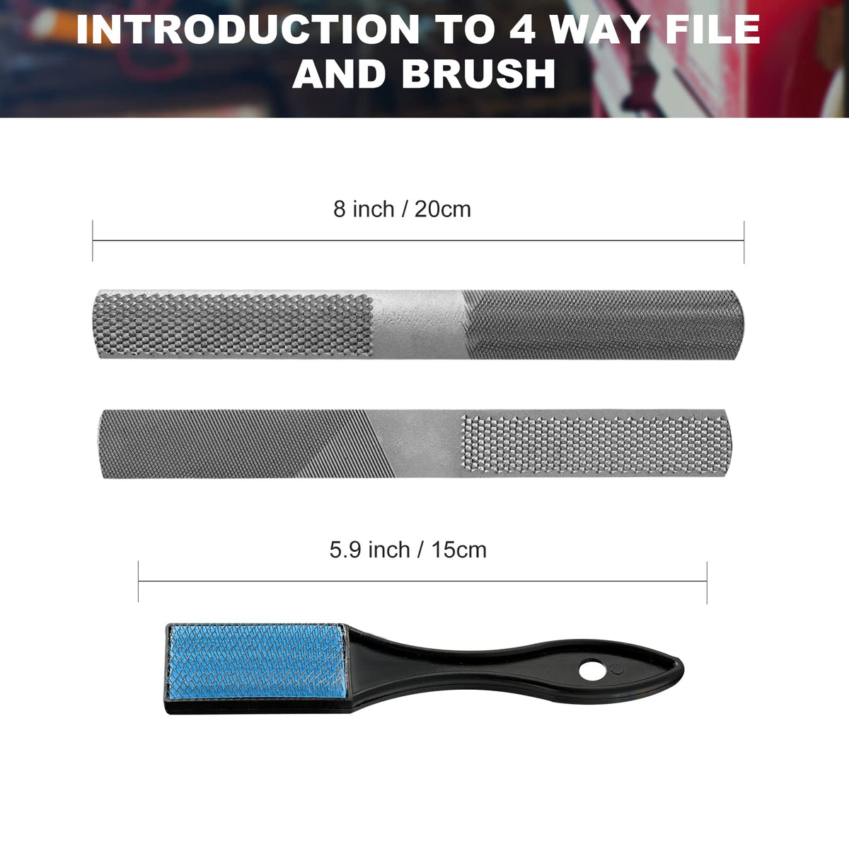 Tarist triangle file ideal for tight corners and intricate detailing.