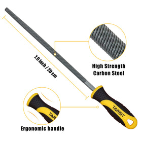 TARIST teeth detail shows durable carbon steel construction.