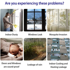 TAROSE 33ft weather strip blocks dust, wind, and insects in homes.