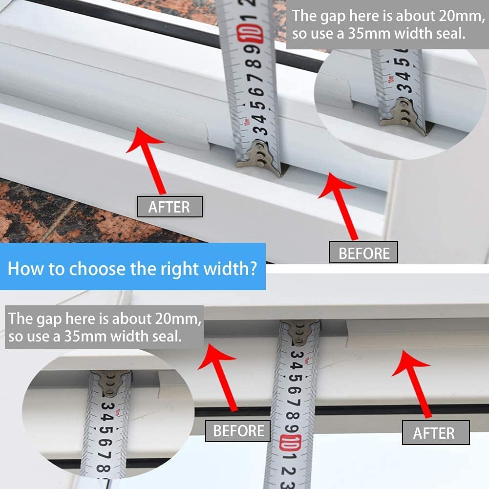 TAROSE weather strip for showers and closets helps keep moisture out.