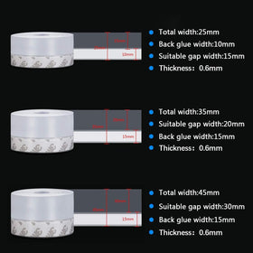 TAROSE silicone weather strip for sliding doors reduces noise and drafts.