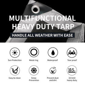 TARPAL 10.5mil heavy-duty close-up showing thick waterproof material.