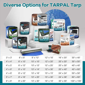 TARPAL all-purpose tarp for firewood, gear, and more.