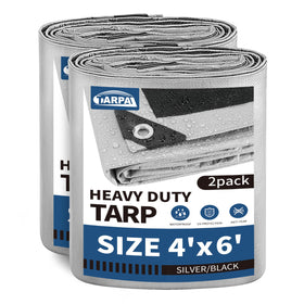 TARPAL small tarps 4x6 ft 2-pack for versatile outdoor coverage.