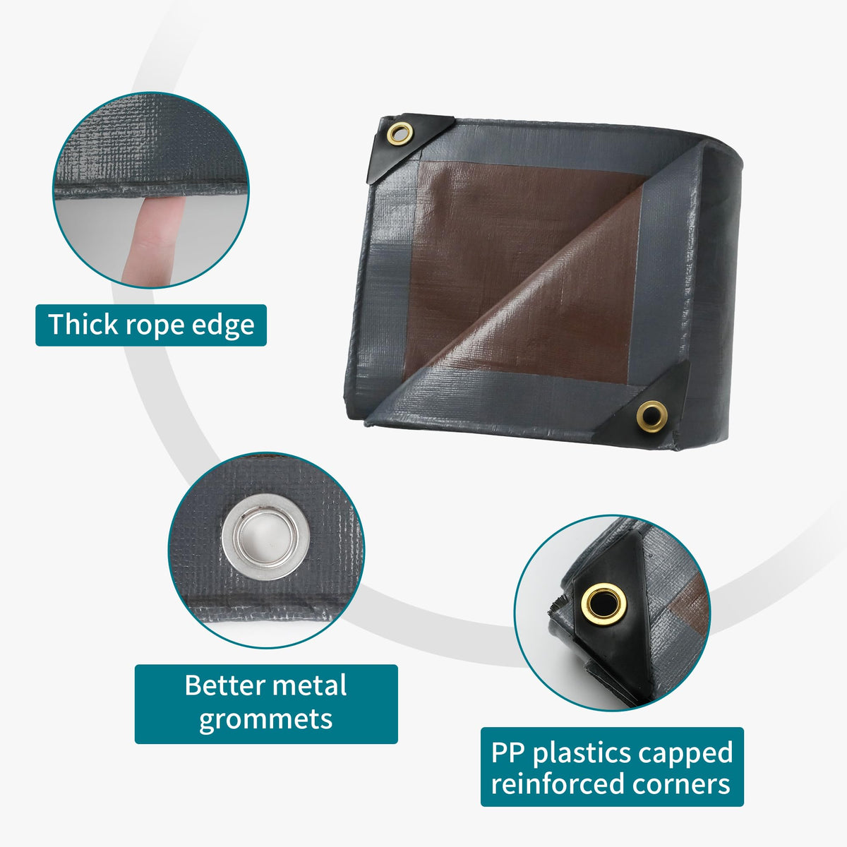 TARPAL tarp as roof or pool cover in outdoor setting