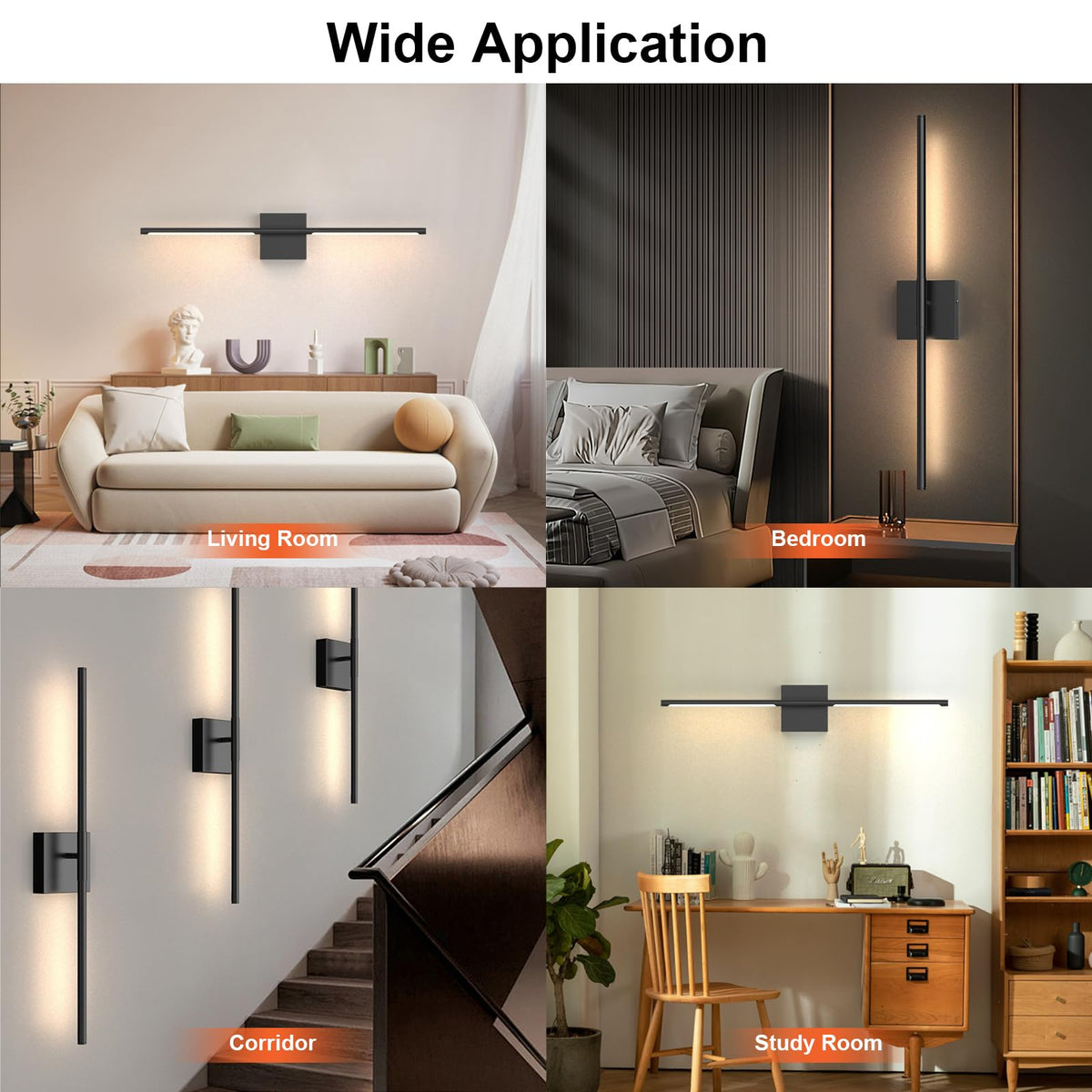 Tartek wall sconce detachable tubes enable quick, tool-free mounting.