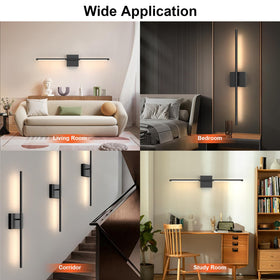 Tartek wall sconce detachable tubes enable quick, tool-free mounting.