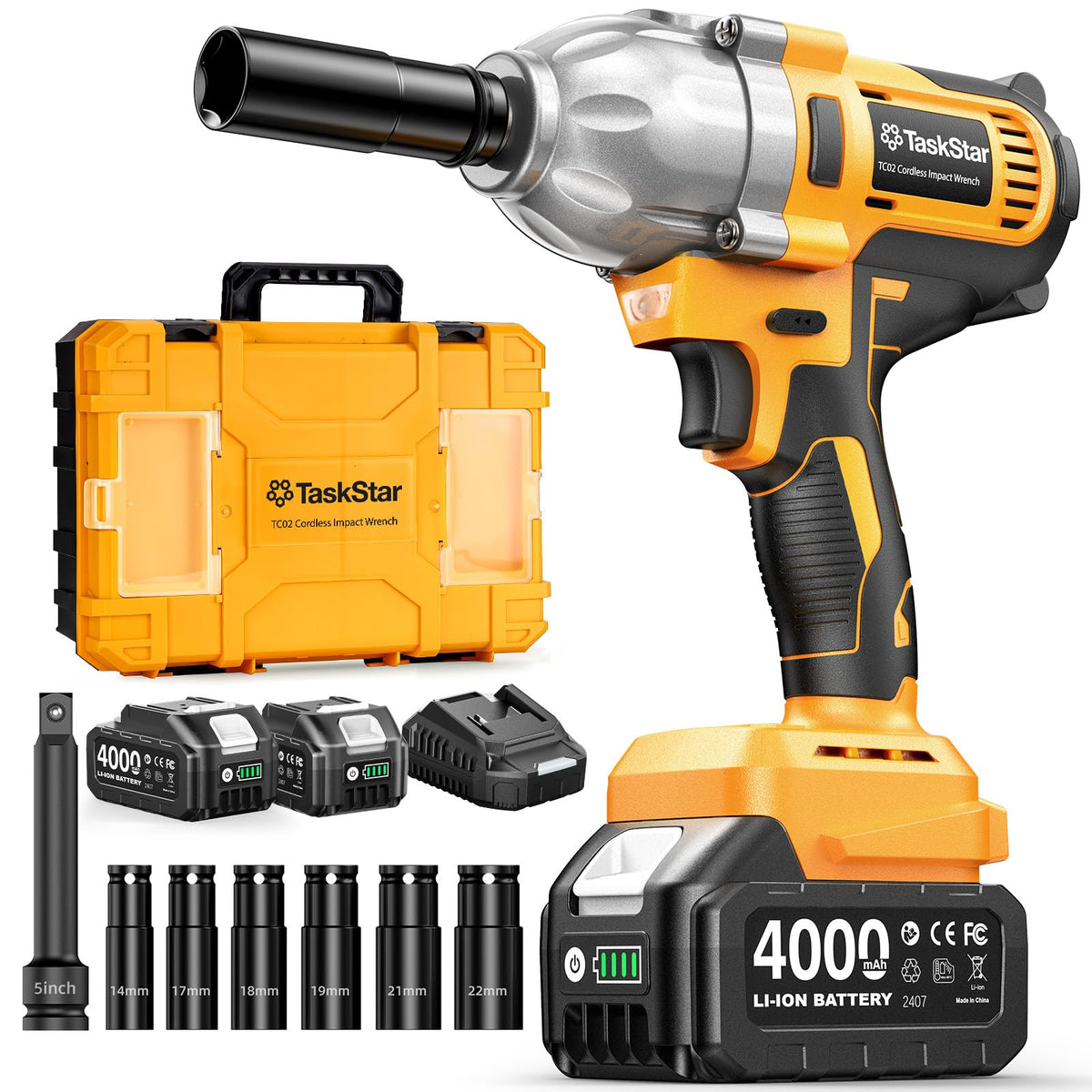 TaskStar 1032 ft-lbs brushless motor powering heavy fasteners in tough jobs.