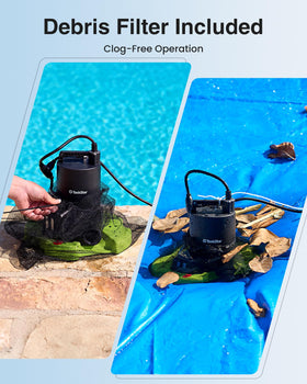 TaskStar 23ft hose kit enables distant drainage from pool covers.