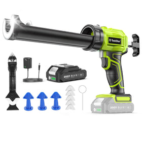 TaskStar cordless caulking gun with battery for smooth sealant application