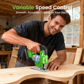 TaskStar jig saw offers four orbital settings for straight or curved cuts