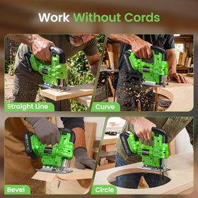 TaskStar jig saw safety lock prevents accidental starts during operation
