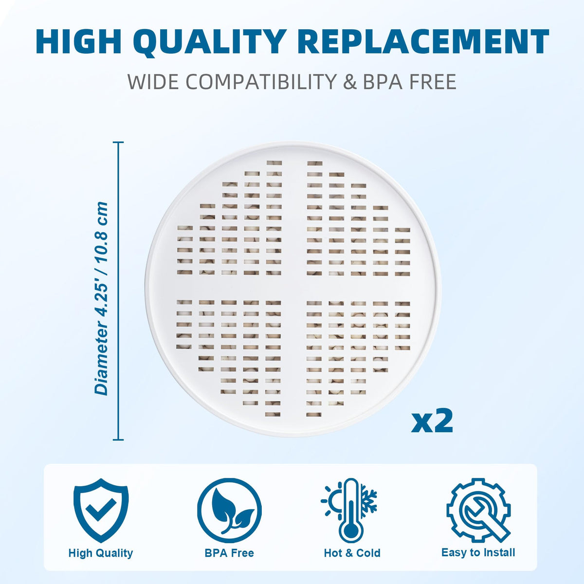 TASRUIMI easy-install shower filter cartridge simplifies replacement in Aquahomegroup heads
