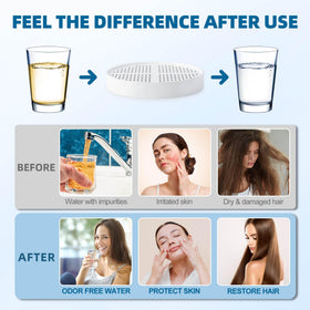 TASRUIMI PP cotton media shower filter reduces odors and impurities for clearer shower water
