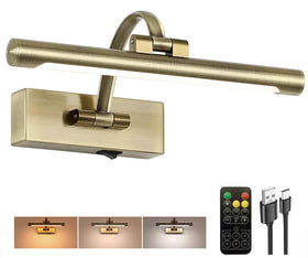 Tassuowell 12 inch wireless picture light highlights wall art