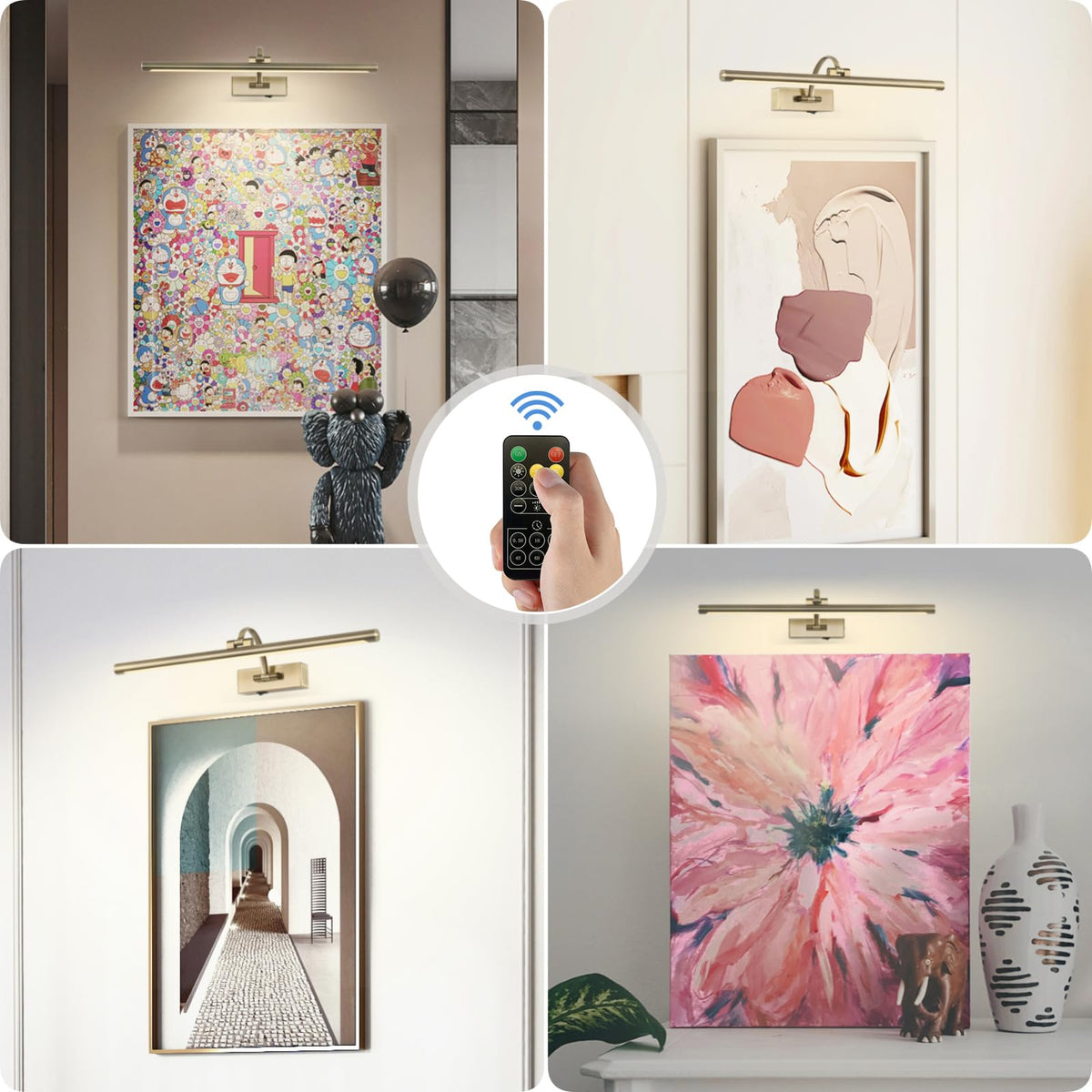 Tassuowell 23.6-inch light wall mount showing adjustable focus.